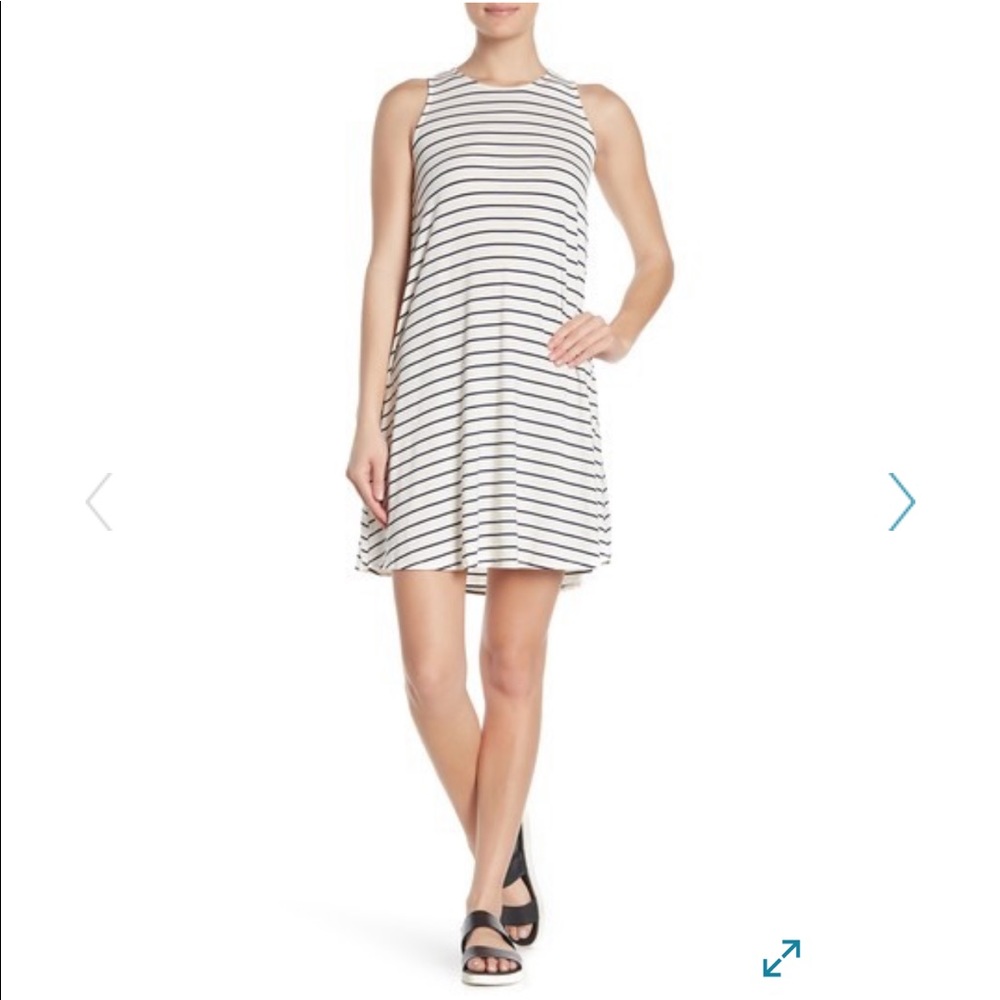 NWOT! Abound Sleeveless Striped Swing Dress